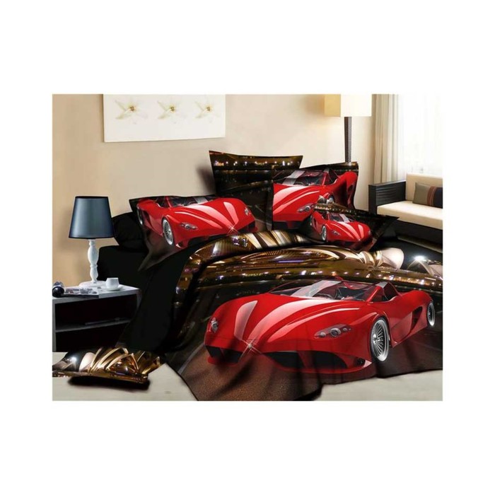 КПБ евро, 220х245 см, 200х220 см, 50х70 см-2 шт., сатин TS03-743