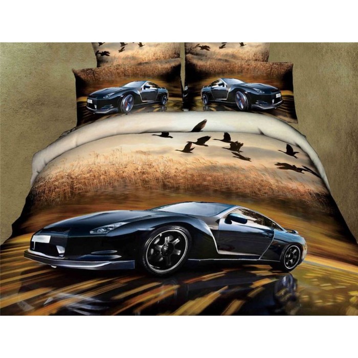 КПБ евро, 220х245 см, 200х220 см, 50х70 см-2 шт., сатин TS03-764