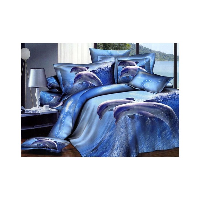 КПБ евро, 220х245 см, 200х220 см, 50х70 см-2 шт., сатин TS03-801