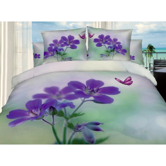 КПБ евро, 220х245 см, 200х220 см, 50х70 см-2 шт., сатин TS03-83