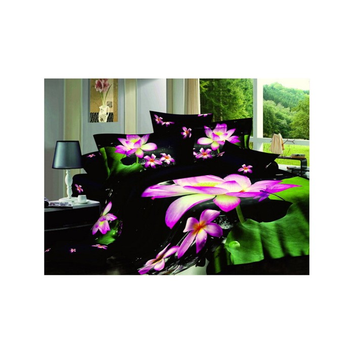 КПБ евро, 220х245 см, 200х220 см, 50х70 см-2 шт., сатин TS03-87