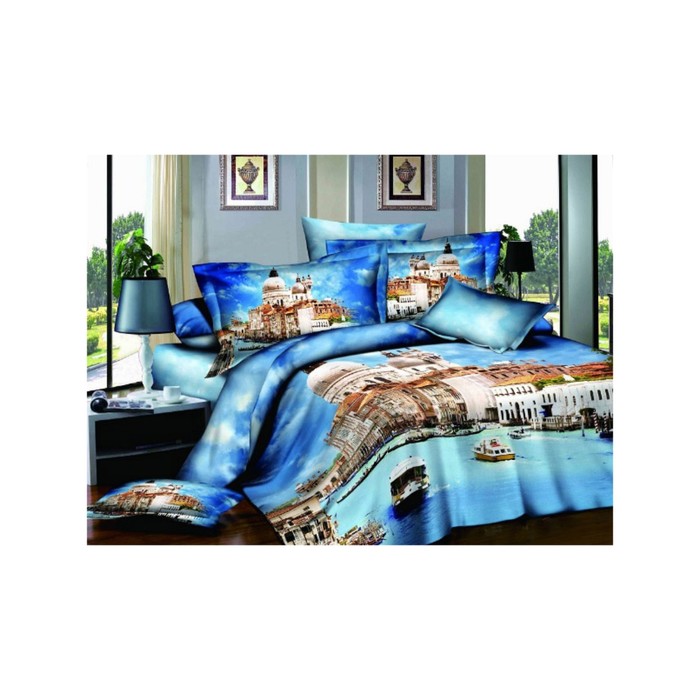 КПБ евро, 220х245 см, 200х220 см, 50х70 см-2 шт., сатин TS03-89