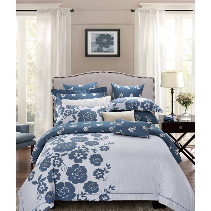 КПБ евро, 220х245 см, 200х220 см, 50х70 см-2 шт., сатин TS03-X03