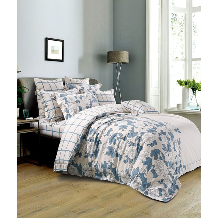 КПБ евро, 220х245 см, 200х220 см, 50х70 см-2 шт., сатин TS03-X05