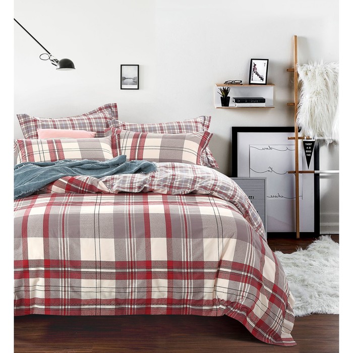 КПБ евро, 220х245 см, 200х220 см, 50х70 см-2 шт., сатин TS03-X09