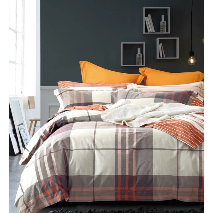 КПБ евро, 220х245 см, 200х220 см, 50х70 см-2 шт., сатин TS03-X12