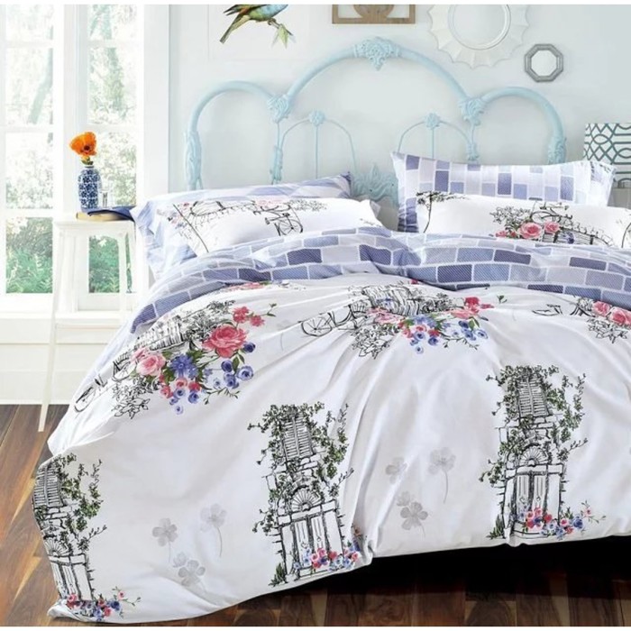 КПБ евро, 220х245 см, 200х220 см, 50х70 см-2 шт., сатин TS03-X22