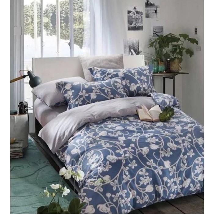 КПБ евро, 220х245 см, 200х220 см, 50х70 см-2 шт., сатин TS03-X27