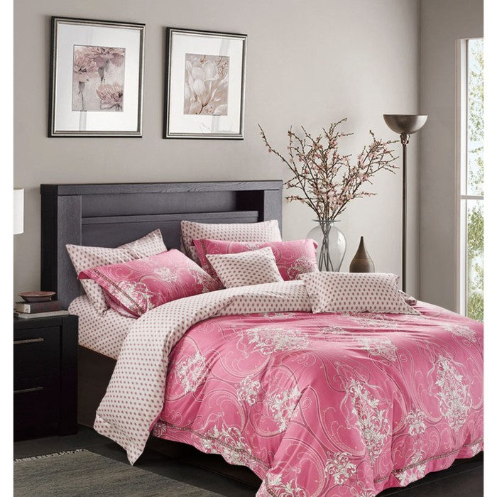 КПБ евро, 220х245 см, 200х220 см, 50х70 см-2 шт., сатин TS03-X38