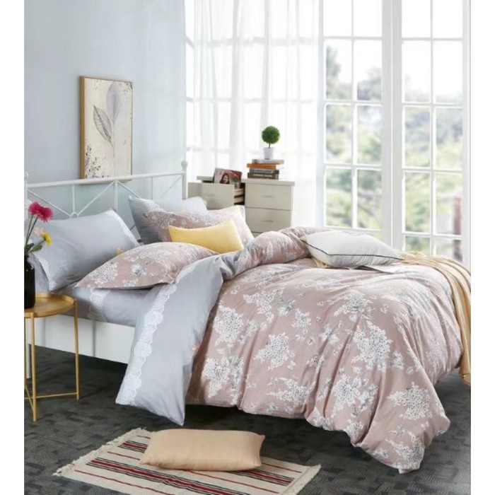 КПБ евро, 220х245 см, 200х220 см, 50х70 см-2 шт., сатин TS03-X48