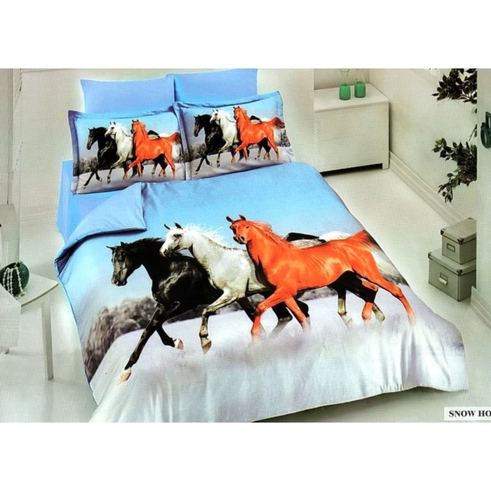 КПБ евро, 220х245 см, 200х220 см, 50х70 см, 70х70 см по 2 шт., сатин TS04-048