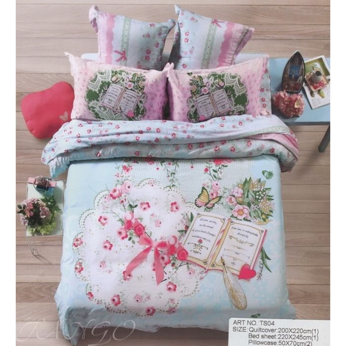 КПБ евро, 220х245 см, 200х220 см, 50х70 см, 70х70 см по 2 шт., сатин TS04-36