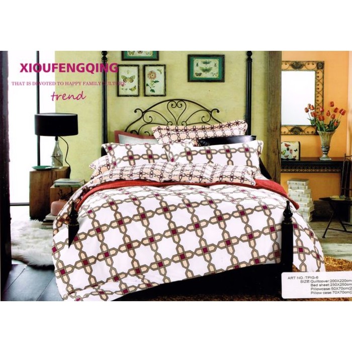 КПБ евро, 230х250 см, 200х220 см, 50х70 см, 70х70 см по 2 шт., сатин TPIG6-1003