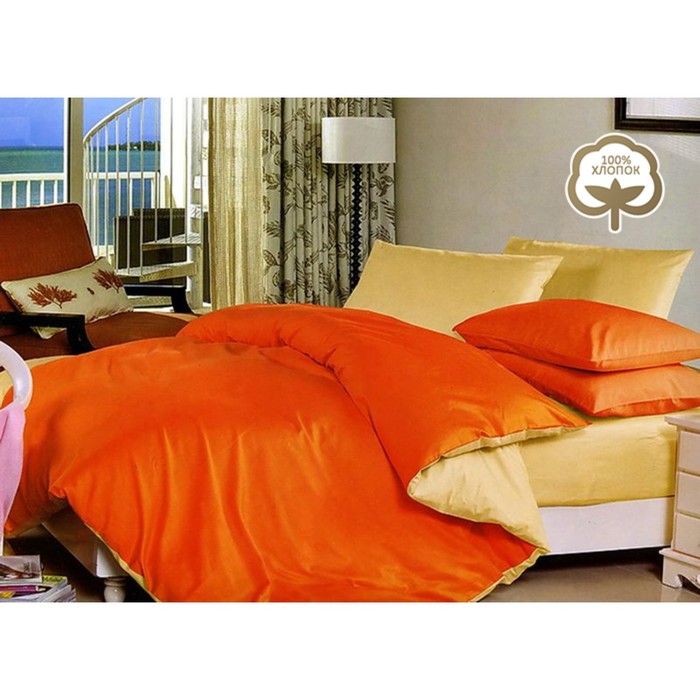 КПБ евро, 240х260 см, 200х220 см, 50х70 см-2 шт., сатин 1014-JT35