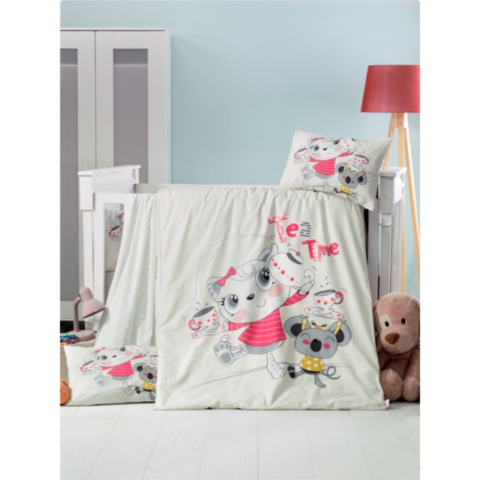 КПБ ясли, размер 100х150 см, 100х150 см, 35х45 см-2 шт., ранфорс 1133-09