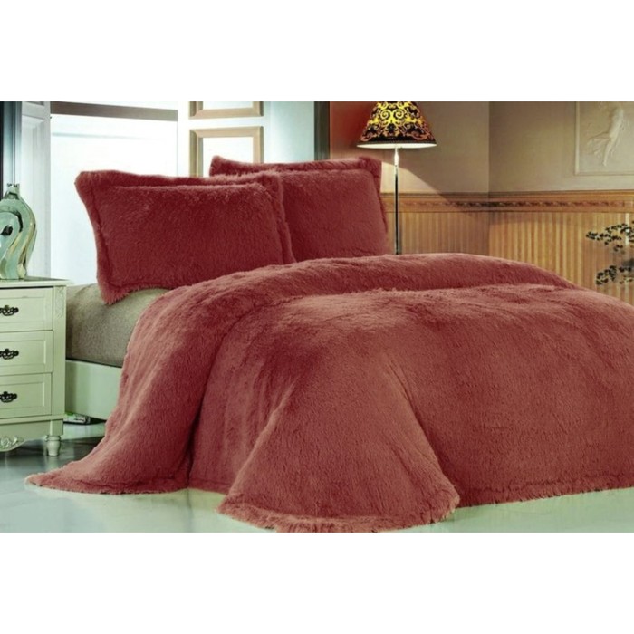 Покрывало «Лама», размер 220240 см, терракот DCT-072-10 КОД2025