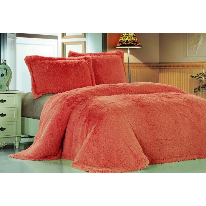 Покрывало «Лама», размер 220 × 240 см, цвет светло-красный DCT-072-11 КОД2025