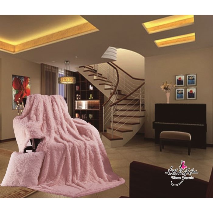 Покрывало «Лама», размер 240 × 260 см, цвет розовый DCT072D-8 код 2063