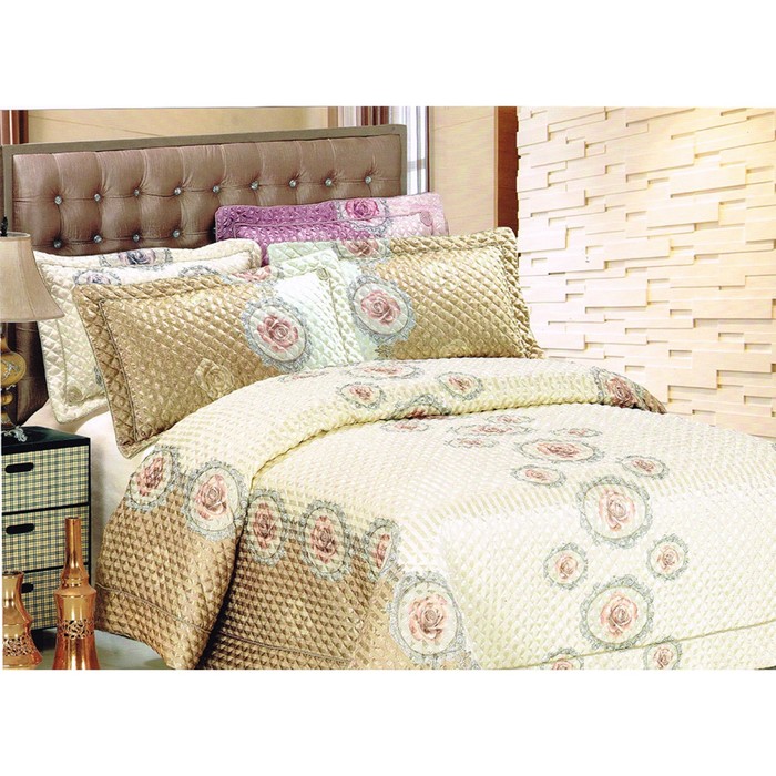 Комплект «Розы»: покрывало 230 × 250 см, наволочки 50 × 70 см - 2 шт