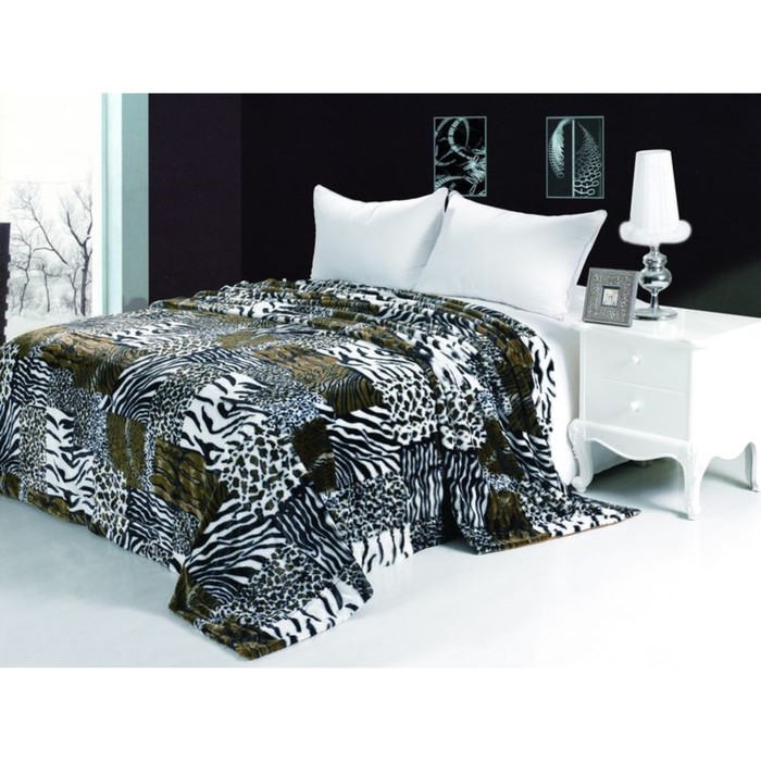 Покрывало "Сафари", размер 240х260 см, мех MTX001 КОД2111