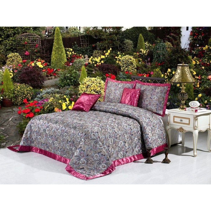 Комплетк Jardin: покрывало 240 × 260 см, наволочки 45 × 45 см, 50 × 70 см по 2 шт