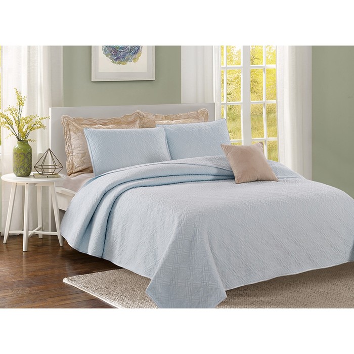 Комплект Manhattan: покрывало 230 × 250 см, наволочки 50 × 70 см - 2 шт