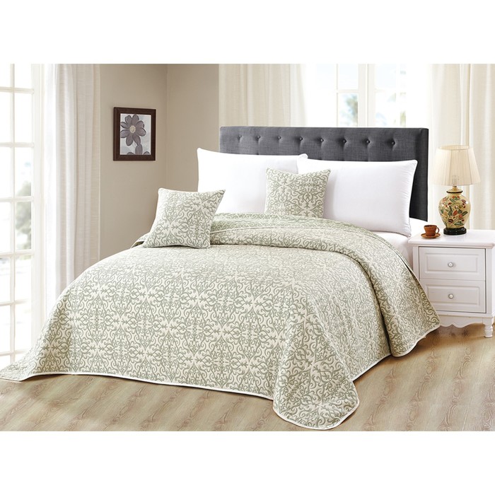 Комплект Parisienne: покрывало 230 × 250 см, наволочки 45 × 45 см - 2 шт