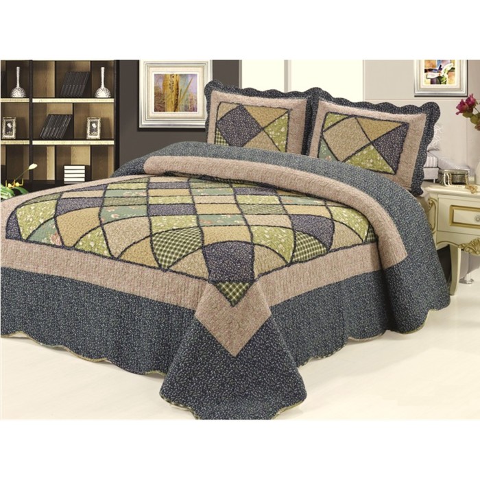 Комплект Patchwork: покрывало 150 × 200 см, наволочка 50х70 см - 1 шт