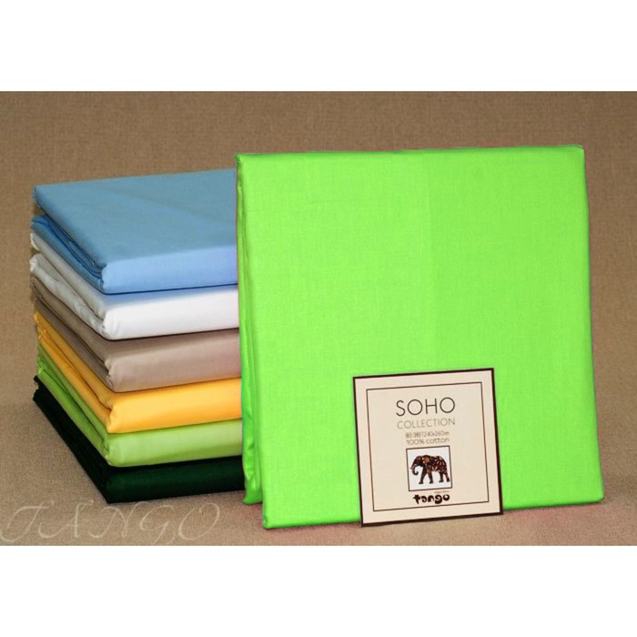 Простыня Soho, размер 240х260 см, цвет салатовый, сатин BS2426-45