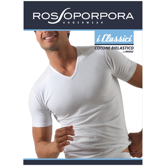 Футболка мужская, размер 5 (L), цвет белый MU002