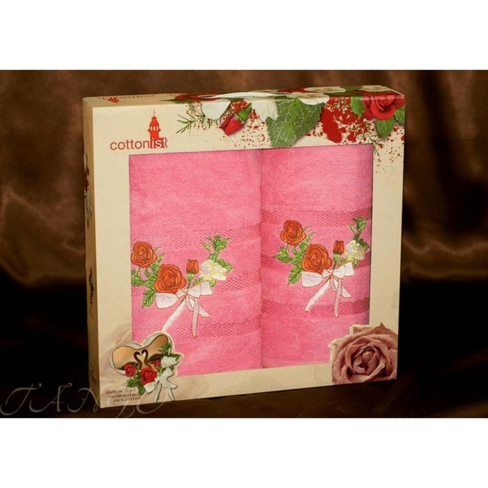 КМП "Роза", размер 50х90 см-1 шт., 70х140 см-1 шт., махра 8472-05