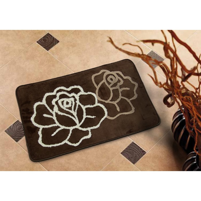 Коврик для ванной,, 40х60 см, микрофибра 13026-01