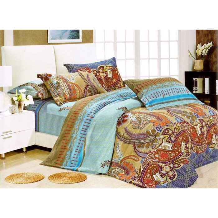 КПБ 1,5 сп, 180х230 см, 160х210 см, 50х70 см, 70х70 см по 1 шт., микросатин DF01-04