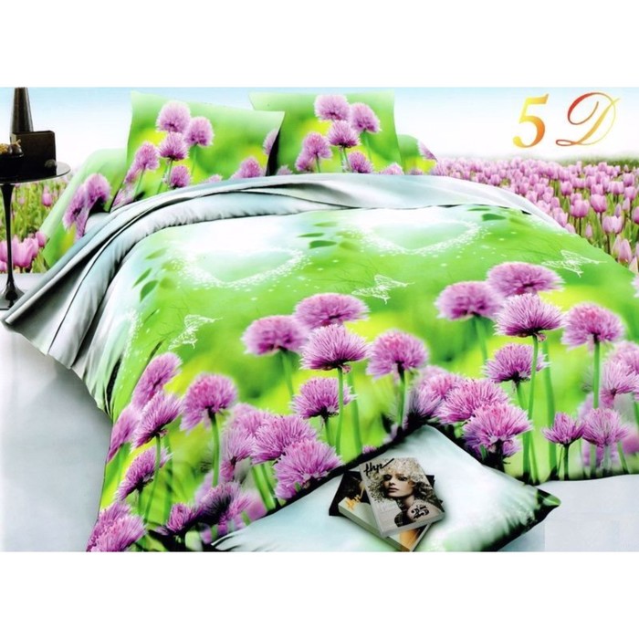 КПБ 1,5 сп, 180х230 см, 160х210 см, 50х70 см, 70х70 см по 1 шт., микросатин DF01-08