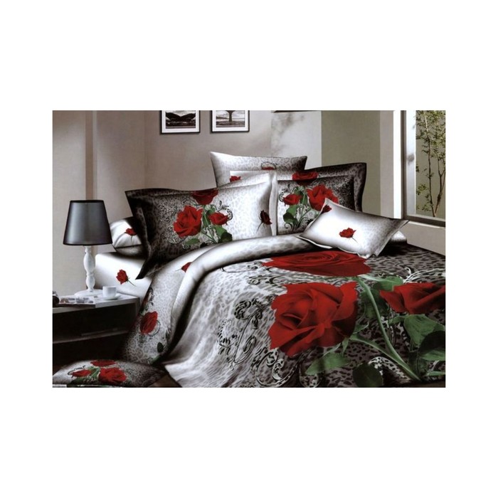 КПБ 1,5 сп, 180х245 см, 160х210 см, 70х70 см-2 шт., сатин TS01-948/1-70