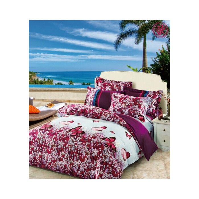 КПБ 2 сп, 220х245 см, 180х210 см, 50х70 см-2 шт., сатин TS02-416-50