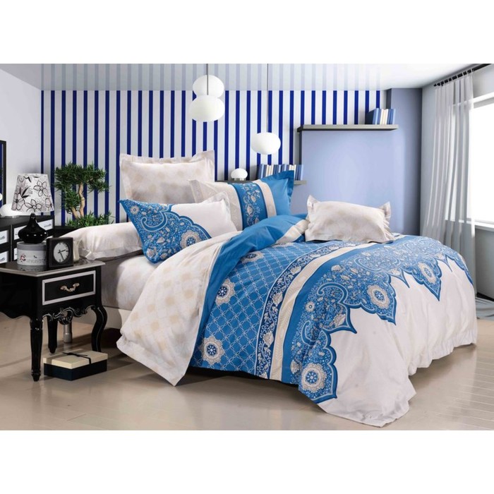 КПБ 2 сп, 220х245 см, 180х210 см, 50х70 см-2 шт., сатин TS02-655-50