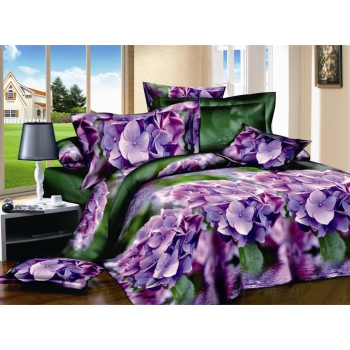 КПБ 2 сп, 220х245 см, 180х210 см, 50х70 см-2 шт., сатин TS02-756-50