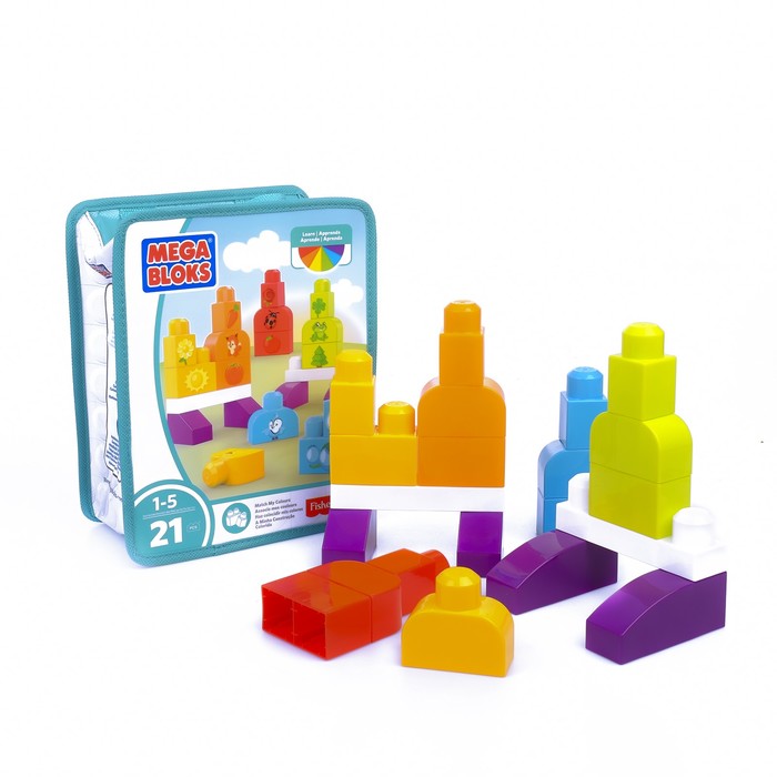 Обучающий конструктор "Изучаем цвета", 21 деталь