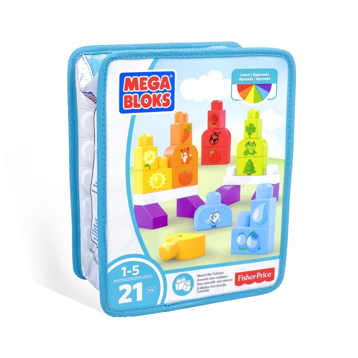 Обучающий конструктор "Изучаем цвета", 21 деталь