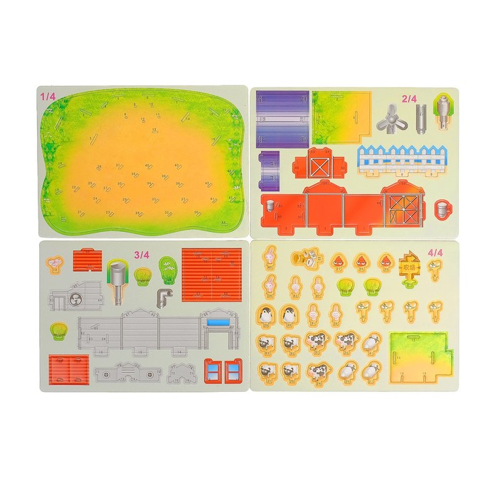 3D-пазл "Ранчо" 57 деталей, 27 х 19 х 9 см