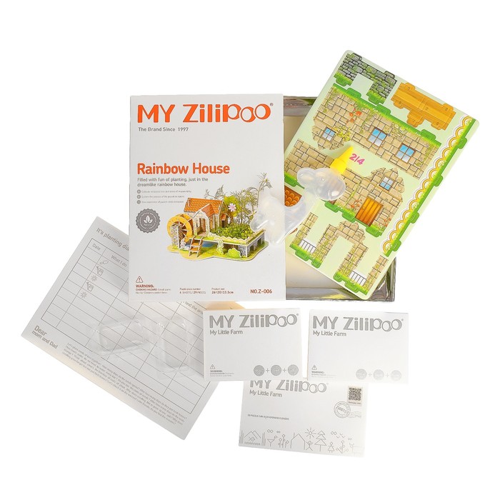 3D-пазл "Радужный дом" 29 деталей, 26 х 20 х 13,5 см