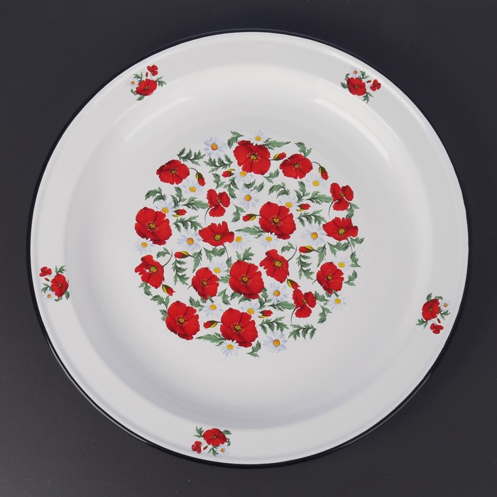 Блюдо 47,5 см "Маки сибирские", 5 л