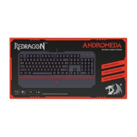 

Клавиатура Redragon Andromeda RU, игровая, проводная, механическая, подсветка, USB, черная