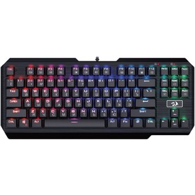 

Клавиатура Redragon Usas RU, игровая, проводная, механическая, 87 клавиш, USB, чёрная