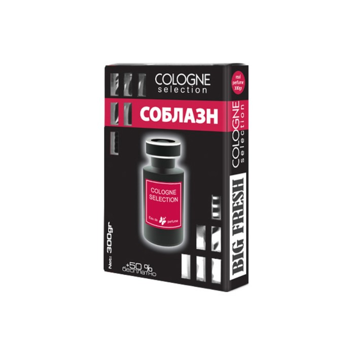 Ароматизатор воздуха "BIG FRESH COLOGNE SELECTION" Соблазн, 300 гр BXCOL-17(30)