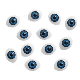 

Глаза, набор 12 шт., размер радужки 10 мм, цвет серый