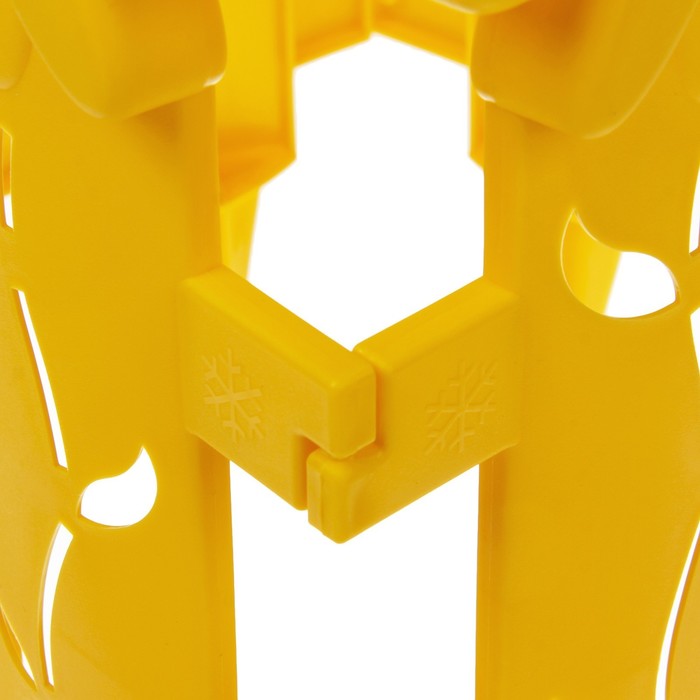 Ограждение декоративное, 41 х 130 см, 5 секций, жёлтое, «Ромашка»