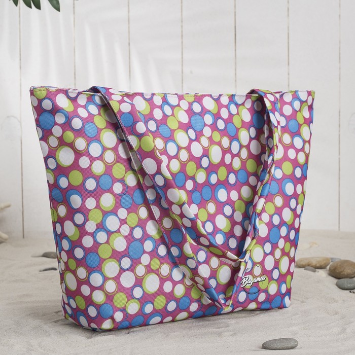 Сумка летняя Bagamas на молнии, 1 отдел, цвет розовый