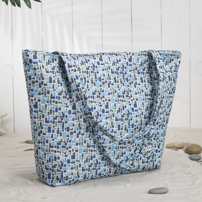 Сумка летняя Bagamas на молнии, 1 отдел, цвет синий